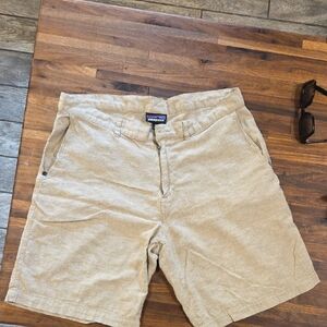 Patagonia Men's Beige Flat Front Shorts